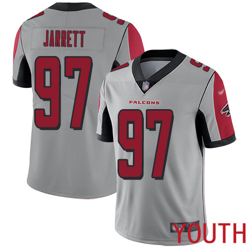 Atlanta Falcons Limited Silver Youth Grady Jarrett Jersey NFL Football #97 Inverted Legend->youth nfl jersey->Youth Jersey
